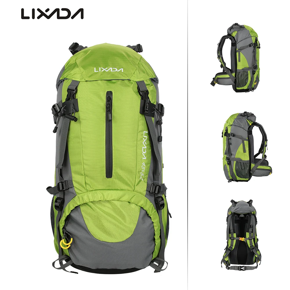 Lixada 50L водостойкие уличные сумки рюкзак для альпинизма Треккинговая сумка с
