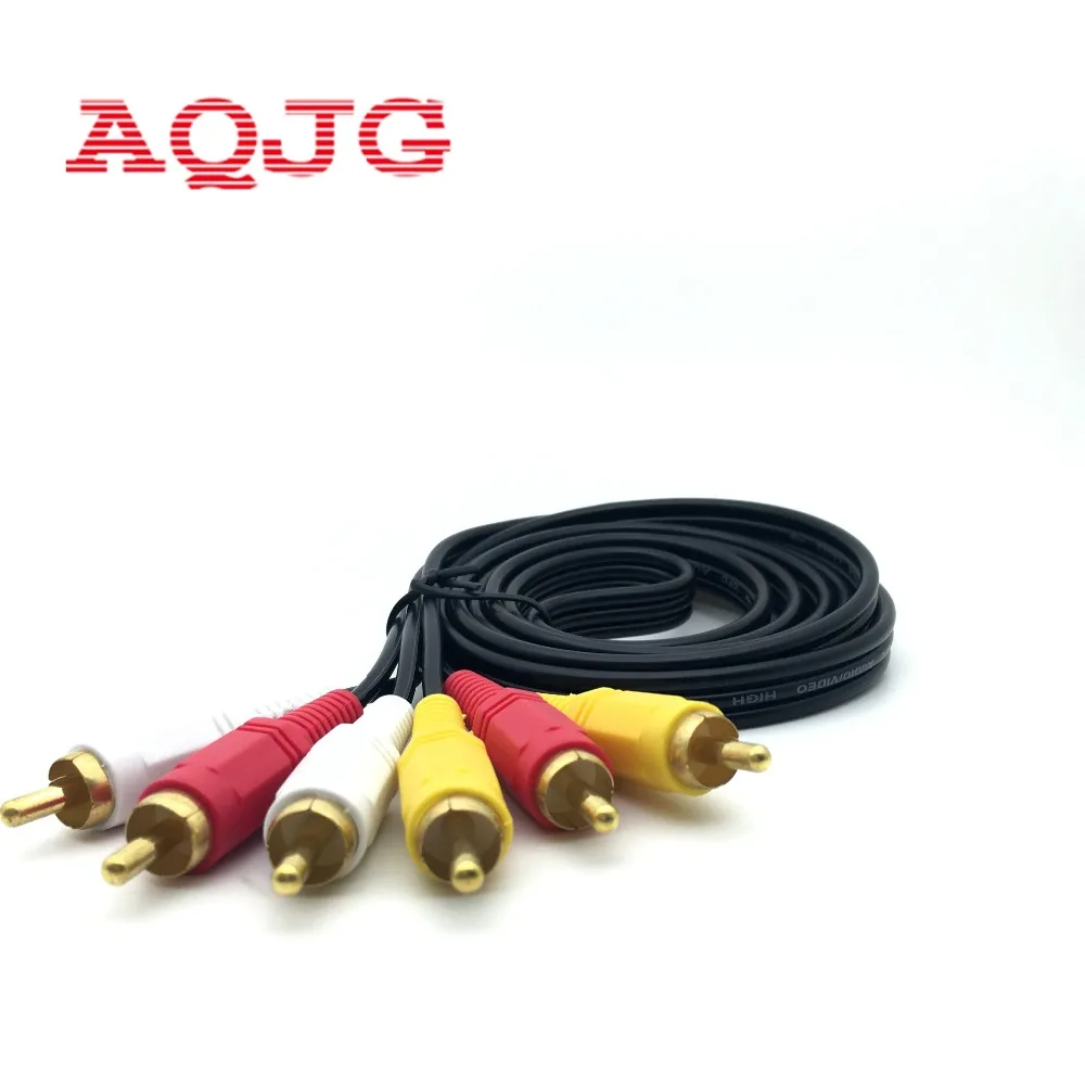 

1,5 м/3 м/5 м 3 RCA к RCA аудио-видео кабель штекер-штекер 3RCA к 3RCA Аудио Видео AV кабель провод для DVD TV