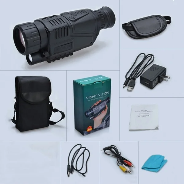 

5X40 Tactical Digital IR Infrared Hunting Night Vision Goggles Scope Night Vision Monocular Hunt Night Riflescope Telescope 4GB