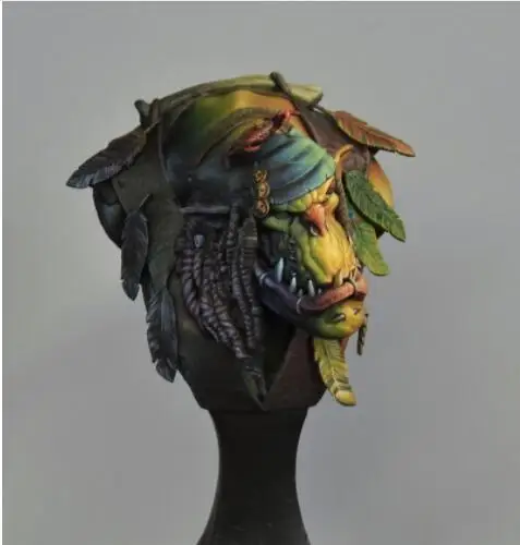 Новый разобранный 1/10 THE orc мужской бюст древний набор из смолы DIY игрушки