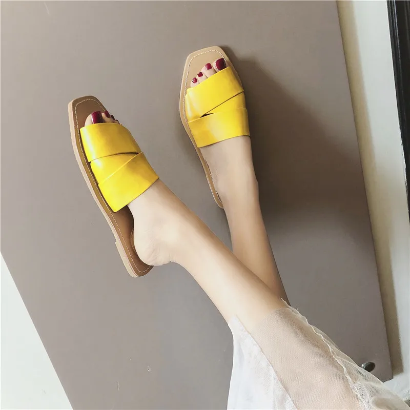 Luxury Brand 2019 New Summer Slippers Women Color Matching Beach Sandals Slides Outdoor Indoor Flip Flops 35-40 | Обувь