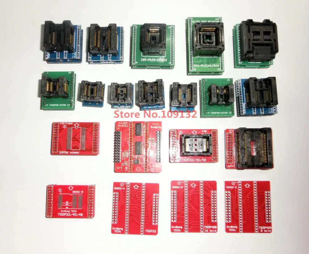 USB программатор TL866II PLUS EEPROM FLASH AVR MCU PIC ICSP SPI встроенное Программирование + 20