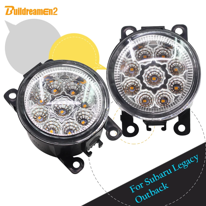 Buildreamen2 2 шт. автомобильный левый + правый противотуманный светильник DRL Дневной