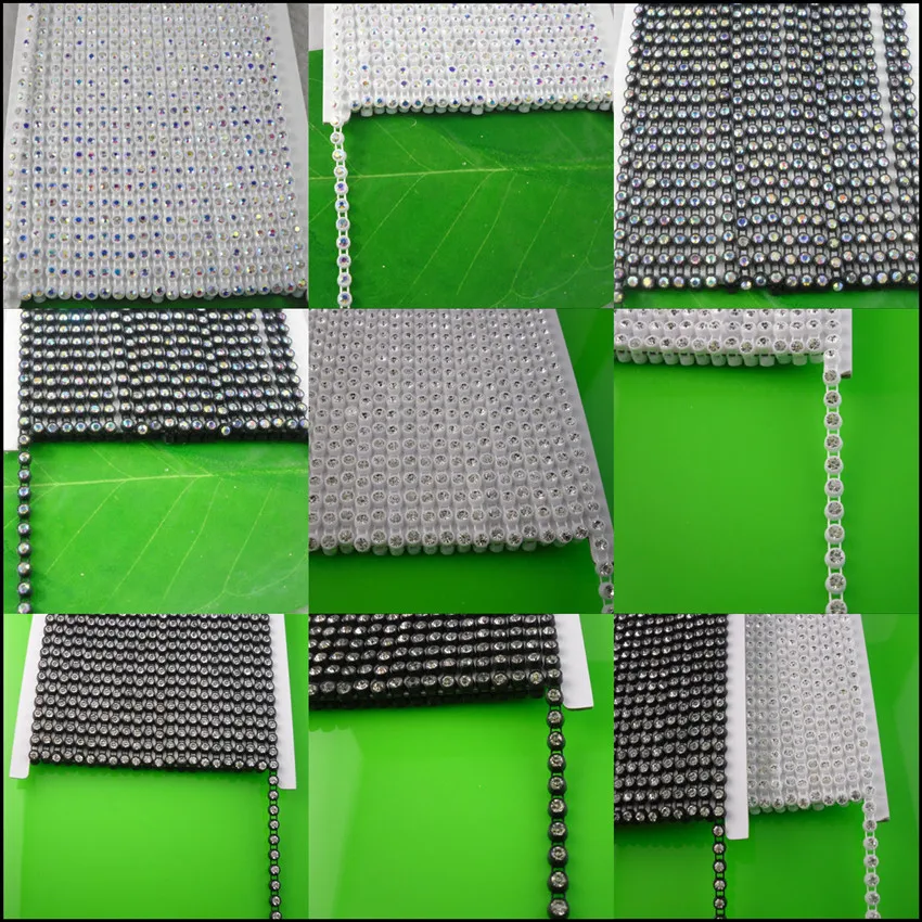 SS16 Класс прозрачное стекло АБ 4 мм стразы черные белые пластиковые украшения