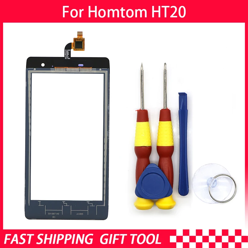 Новый оригинальный тачскрин аналагово Экран сенсорный Панель для HOMTOM HT20Replacement