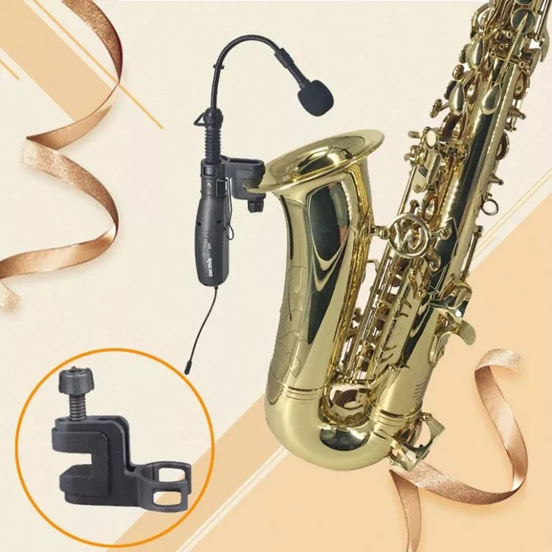 Профессиональный беспроводной инструмент микрофон для саксофона трубы с