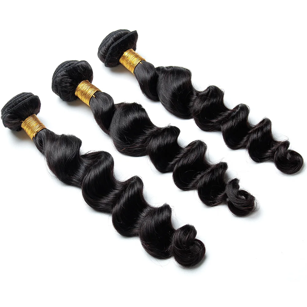 Мечта Диана Малайзии свободная волна Связки с закрытием 3 свободные Curl 100%