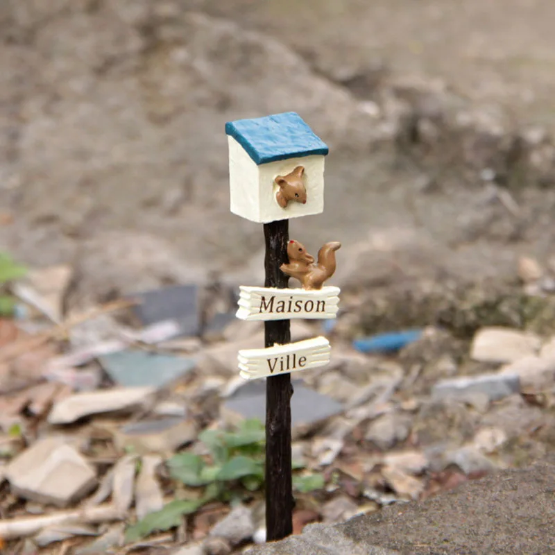 Вывеска белка миниатюрный Сказочный Сад домашнее украшение для дома мини