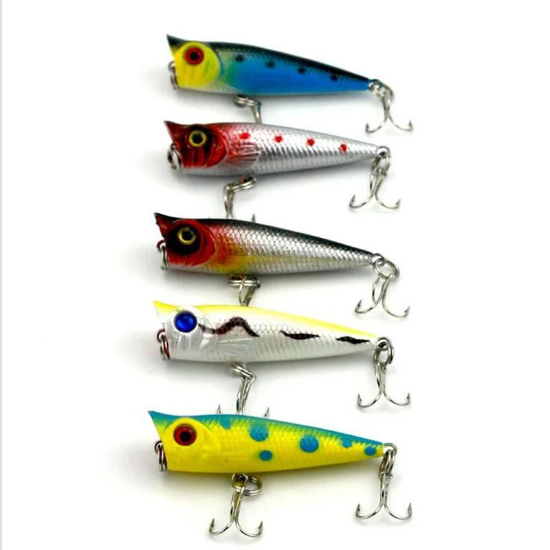 5 цветов татуировки светильник морской воды водный Поппер приманка см 4 9 г