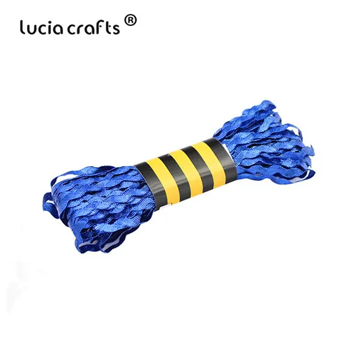 Lucia crafts, 8 мм, разные цвета на выбор, блестящая корсажная лента для волос, бант, украшение для свадебной вечеринки, 15y/18y W0502 - Цвет: Royal blue 15y