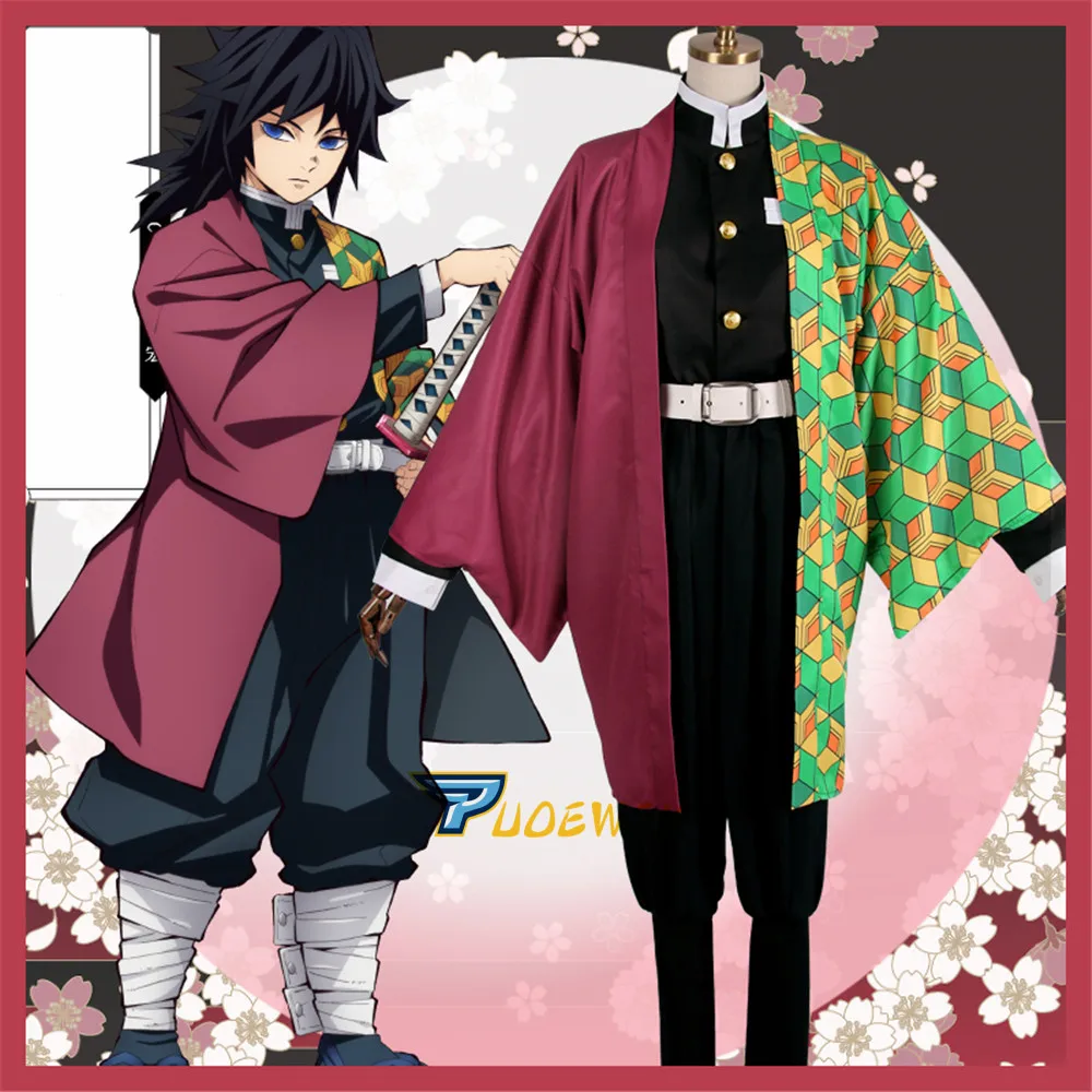 Костюм для косплея «Demon Slayer Tanjirou Kamado Nezuko Agatsuma Zenitsu Tomioka Giyuu»