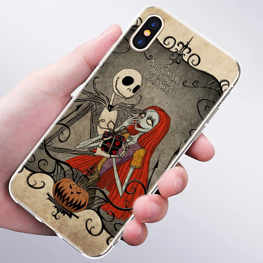 010 Модный силиконовый чехол Jack skellington для Apple IPhone 11 Pro XS Max X XR 7 8 6 6s Plus 5S SE TPU мягкий чехол для телефона s - Цвет: 010