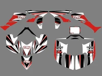 motorcycle new team graphics background decal and sticker kit for honda trx450r trx 450r fourtrax atv