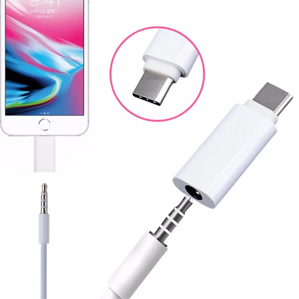 Адаптер для наушников USB 3 1 Type C на 5 мм штекер гнездо AUX Audio Xiaomi 6 Mi6 Letv 2 Pro