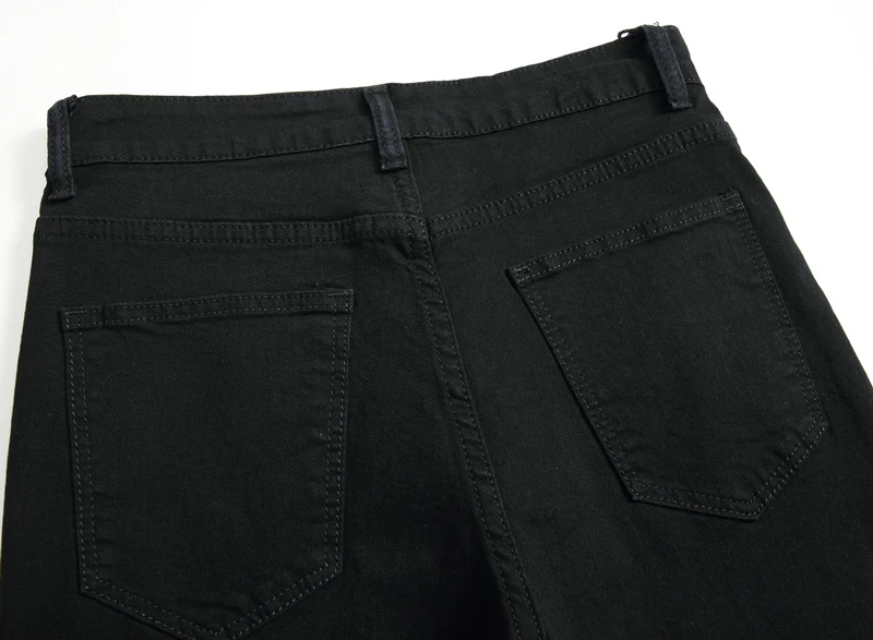 Модные черные джинсы для мужчин мужские Мужские повседневные хлопковые