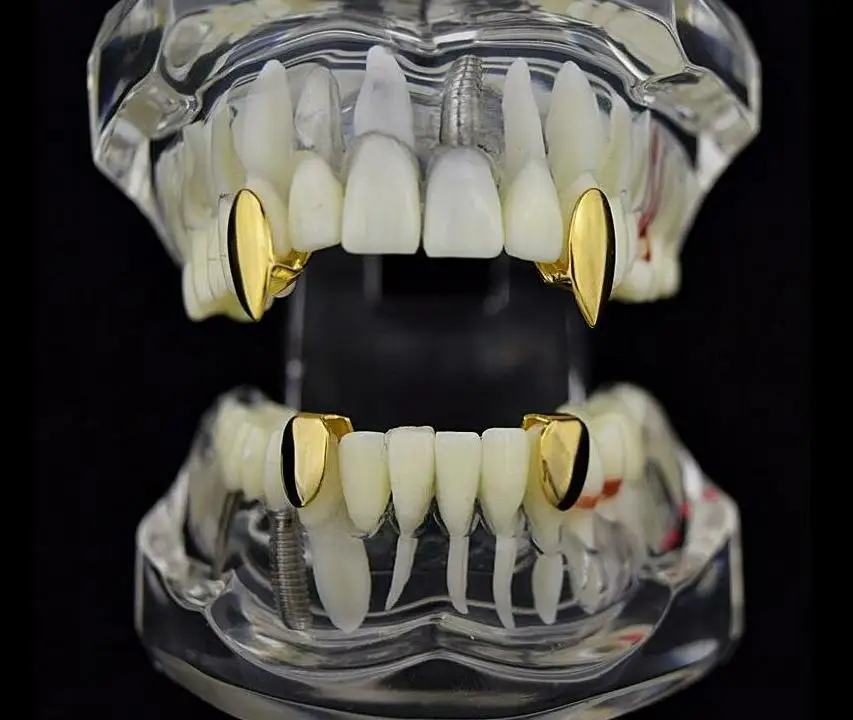 Хит продаж бестселлер в стиле хип хоп одиночная шапочка вампира золотистого