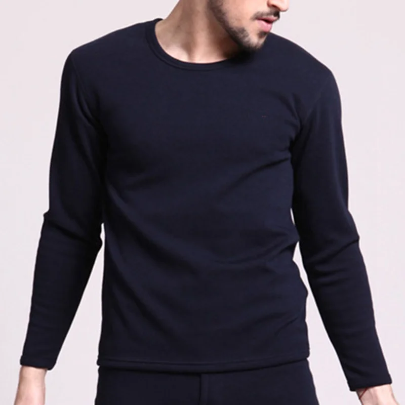 Мужские теплые кальсоны большого размера 7XL однотонное темно синее серое мужское