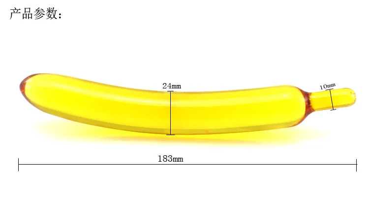 Банан Моделирование стекло фаллоимитатор и анальный плагин анальные игрушки