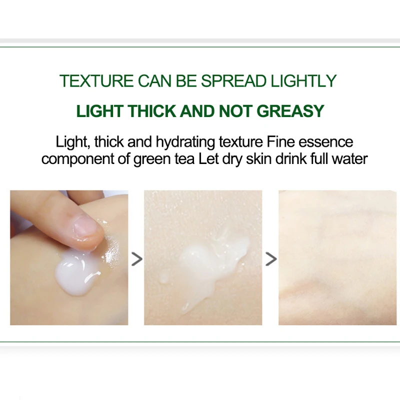 ROREC зеленый чай акне крем против Гиалуроновая кислота Отбеливающее средство для