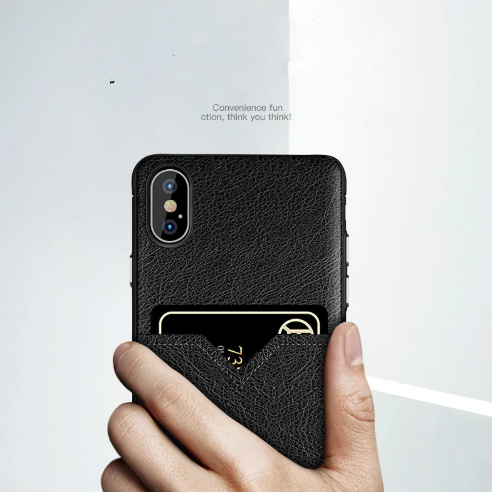 XIAOEGG бизнес Чехол для мобильного телефона iphone XS чехол iPhone X держатель карты