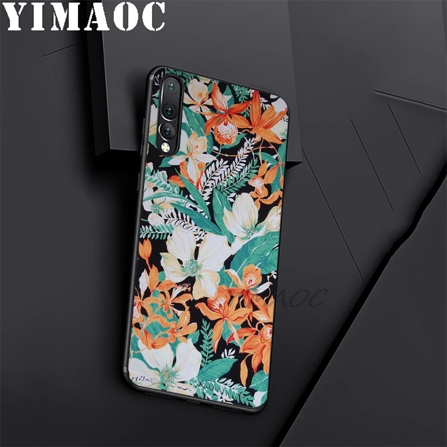 Мягкий силиконовый чехол желтого и розового цветов для huawei Honor mate 10 P20 P10 P9 P8 P Smart Y6