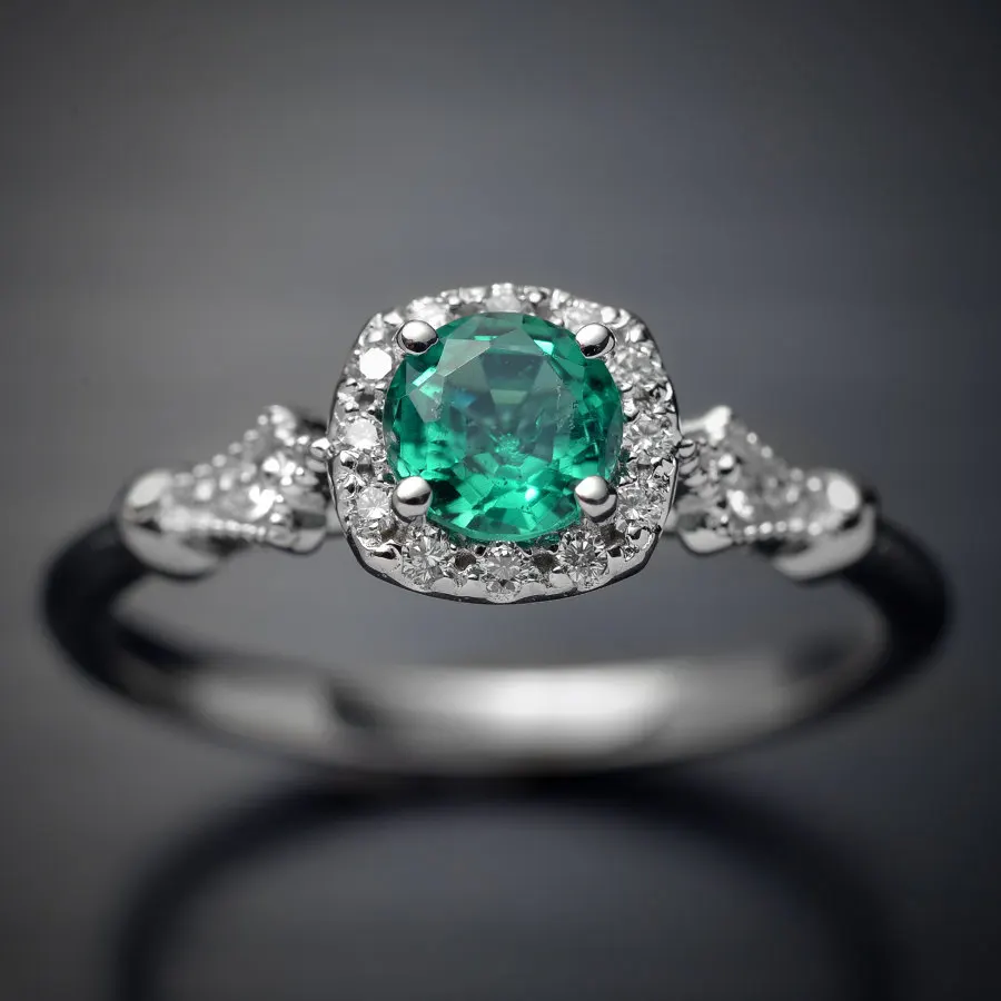 Прохладный Большой Камень Promise Ring кубический циркон сверкающий кристалл