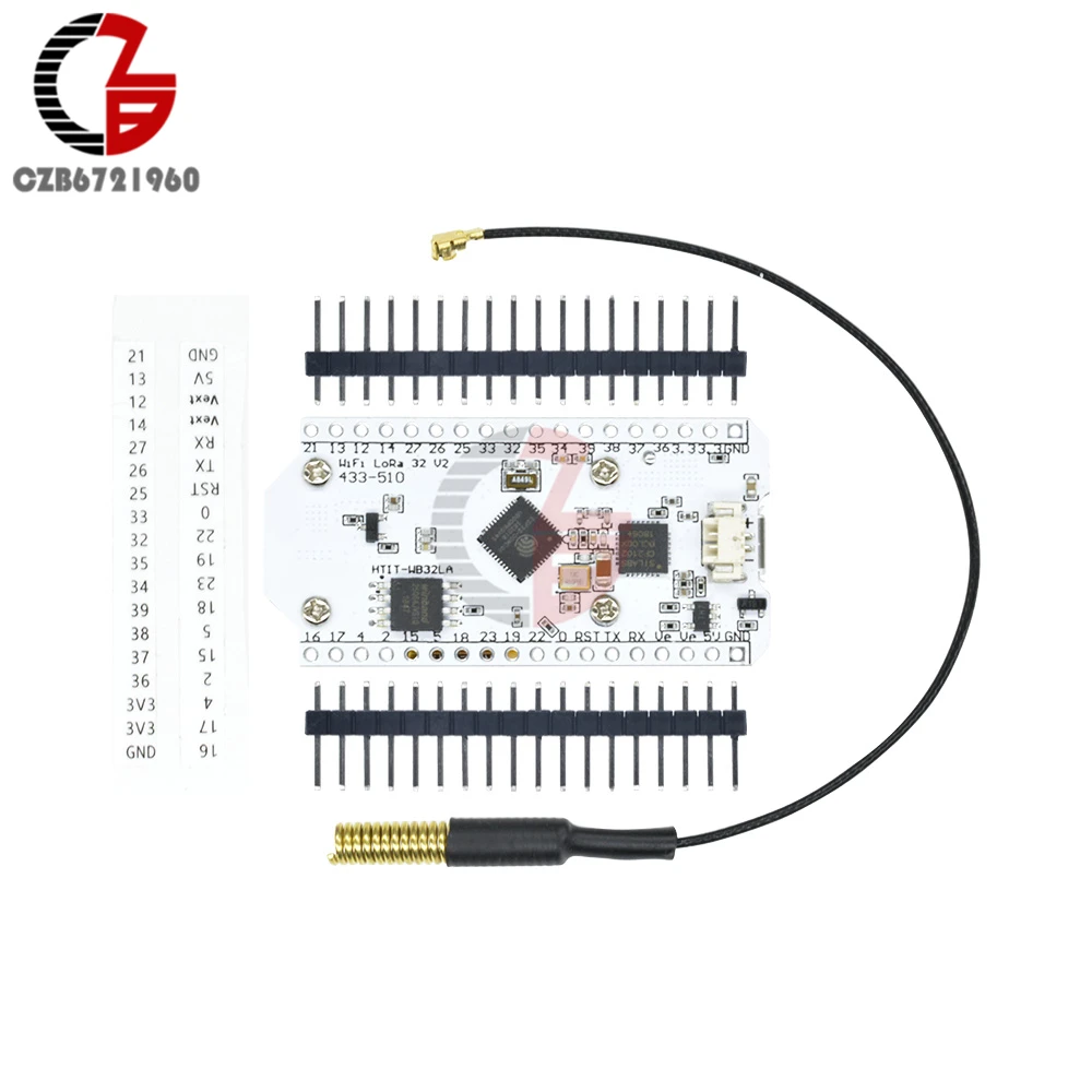 Двухрежимная SX1278 LoRa ESP32 Беспроводная Bluetooth Wifi макетная плата 433 МГц 0,96 дюйма oled-дисплей IOT с антенной для Arduino