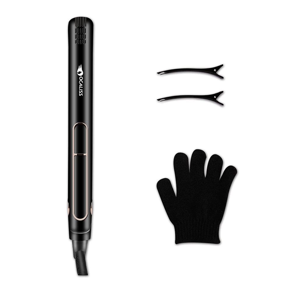 

Ocaliss Professional Hair Straighteners Temperature RC with Digital LCD Display 30s Heat Up hair straightener for dry wet hair