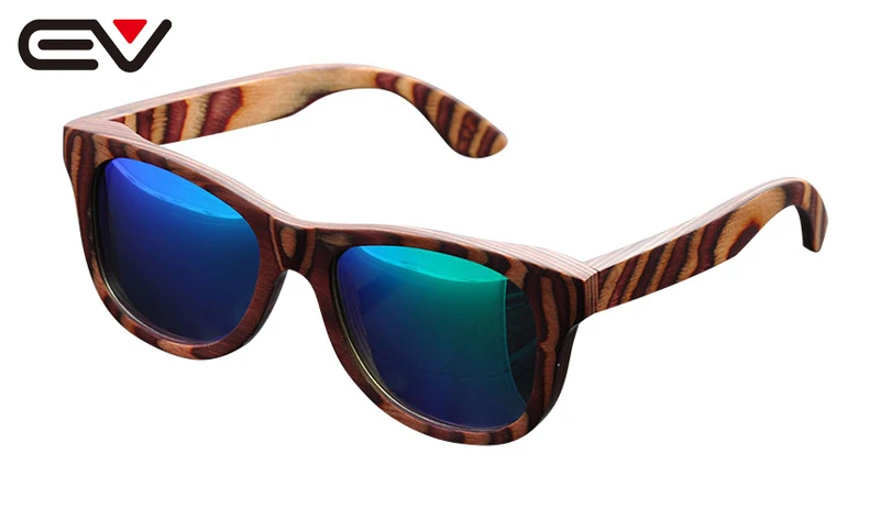 

Женские солнцезащитные очки в оправе из натурального дерева, новые Разноцветные деревянные солнцезащитные очки Gafas de sol de madera Oculos de sol da Madeira ...