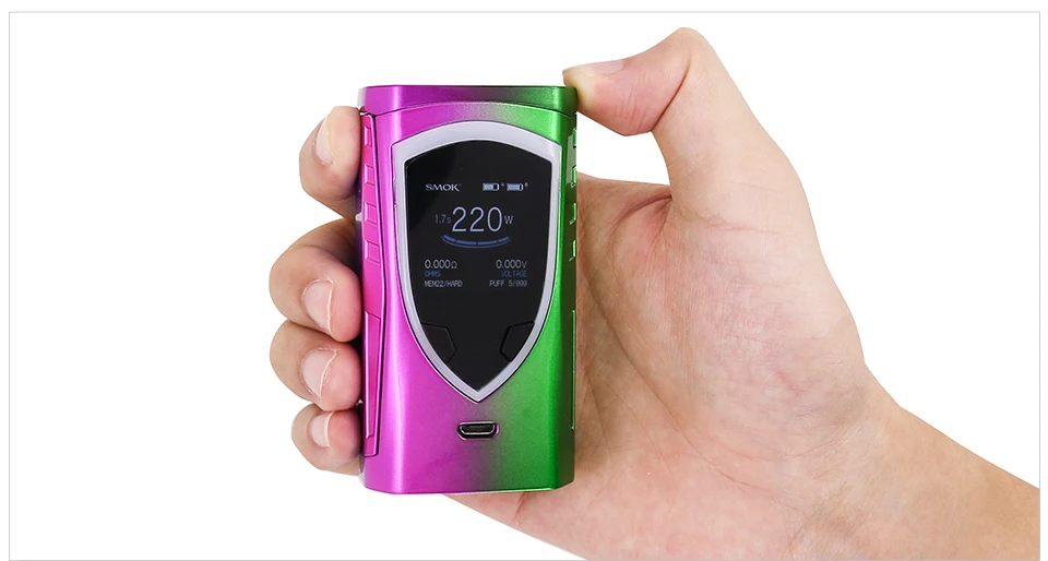 Оригинальный Veeape Pro цвет 225 Вт TC поле Mod kit для курение электронные сигареты Vape TFV8