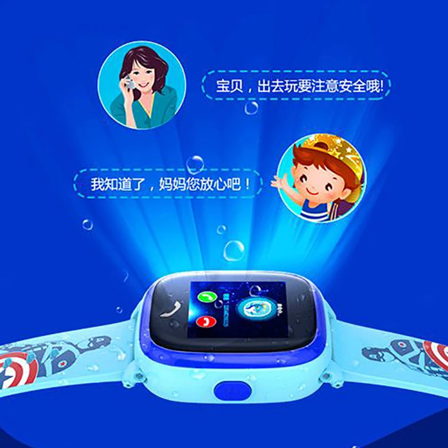 GIAUSA детей gps умные часы Детские Плавание IP67 Водонепроницаемый SOS устройство для