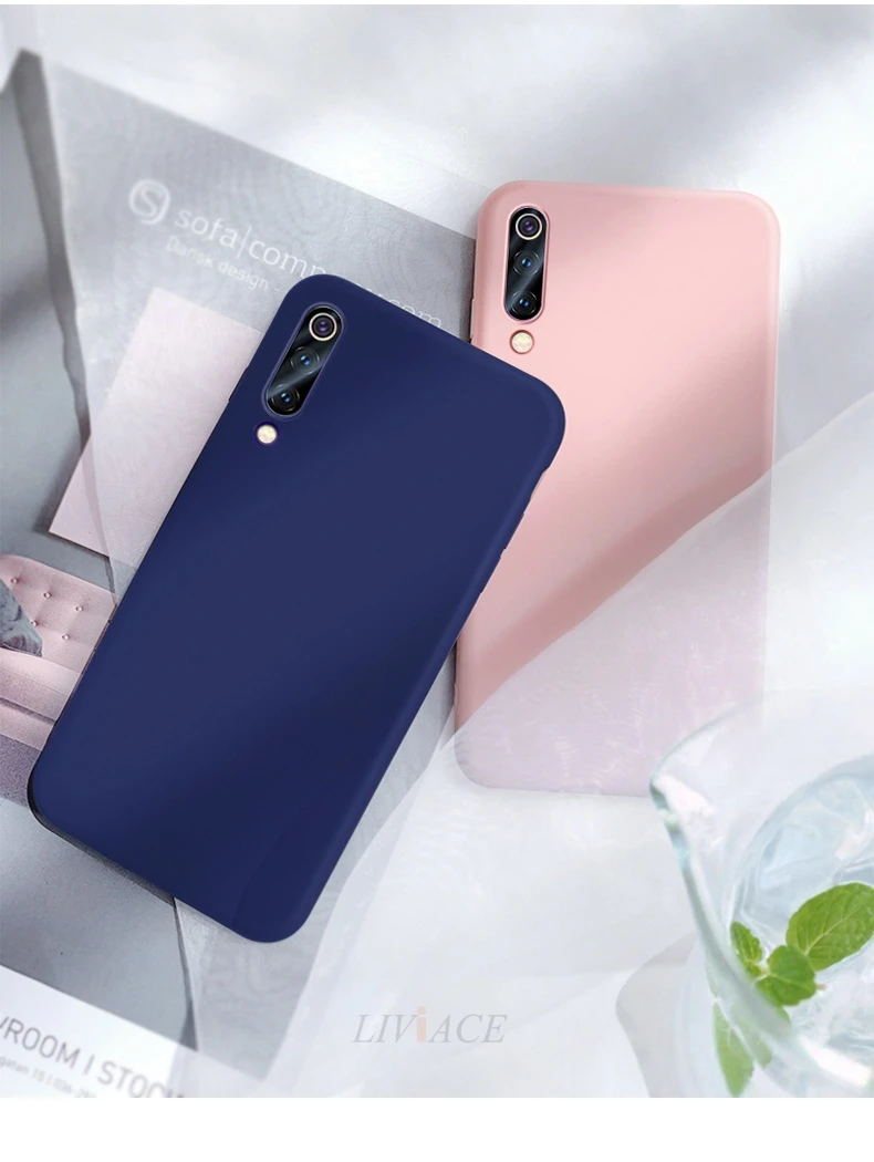 Жидкий силиконовый чехол для телефона для xiaomi mi 9 se lite pro a3 xio mi мягкий чехол-накладка для xiaomi mi 9 9se xiaomi 9 fundas