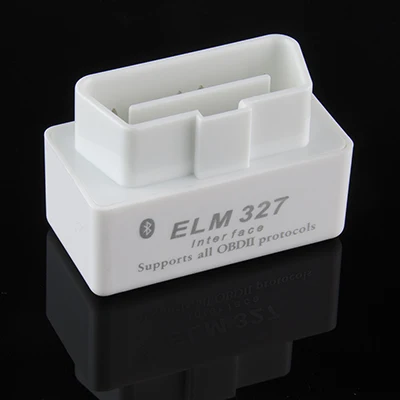 SINOVCLE ELM327 версия 1,5 Bluetooth Супер Мини ELM 327 OBD2/OBDII автоматический диагностический сканер инструмент - Цвет: Белый