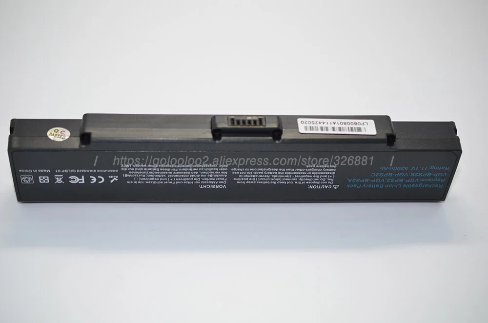 Golooloo 4400 мА/ч 11 1 v ноутбука фиолетового и черного Батарея для sony Vaio VGN AR11 VGP BPS2 BPS2C BPL2