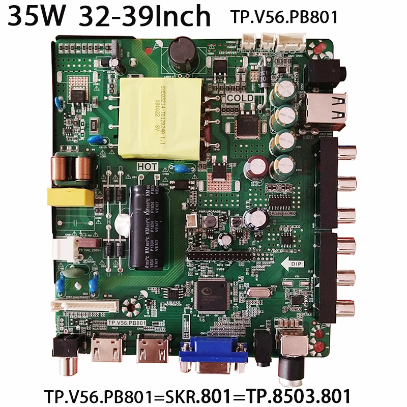SKR.801/TP. V56.PB801 три в одной плате совместимый V56.PB726 с пультом дистанционного управления 32-46 дюймов аутентичный TP. V56.PB726/TP. VST59S