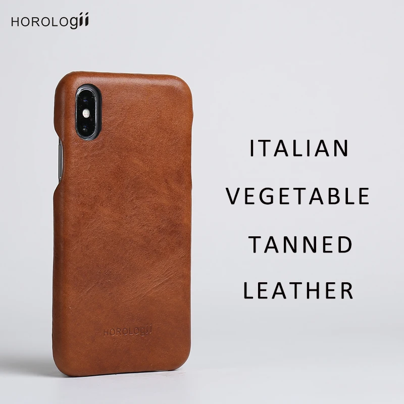 Natural Vintage Italian vegetbale tanned Leather half wrapped Case for iPhone 7 Plus Retro mobile phone case dropship |