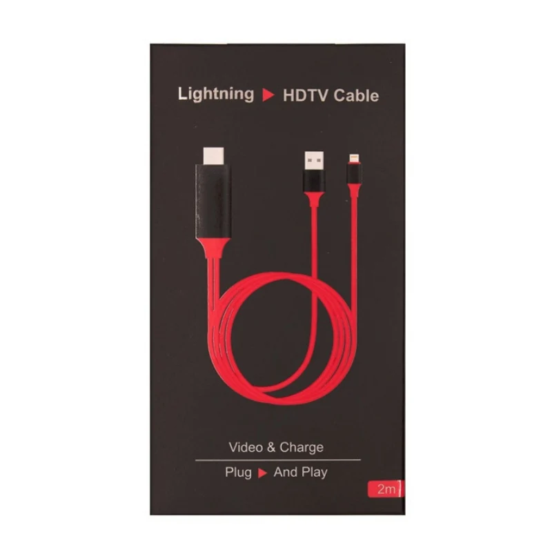 1080P HDMI HDTV Кабель системы освещения Цифровой AV адаптер для iphone 8 7 X XR XSMAX plus 8-контактный USB к HDMI кабель для ipad Mini Air