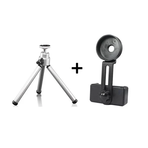 phone holder MOGE Монокуляр 12x50 мощный бинокль высокое качество зум большой ручной телескоп Военный HD Профессиональный охотничий - Цвет: phone holder