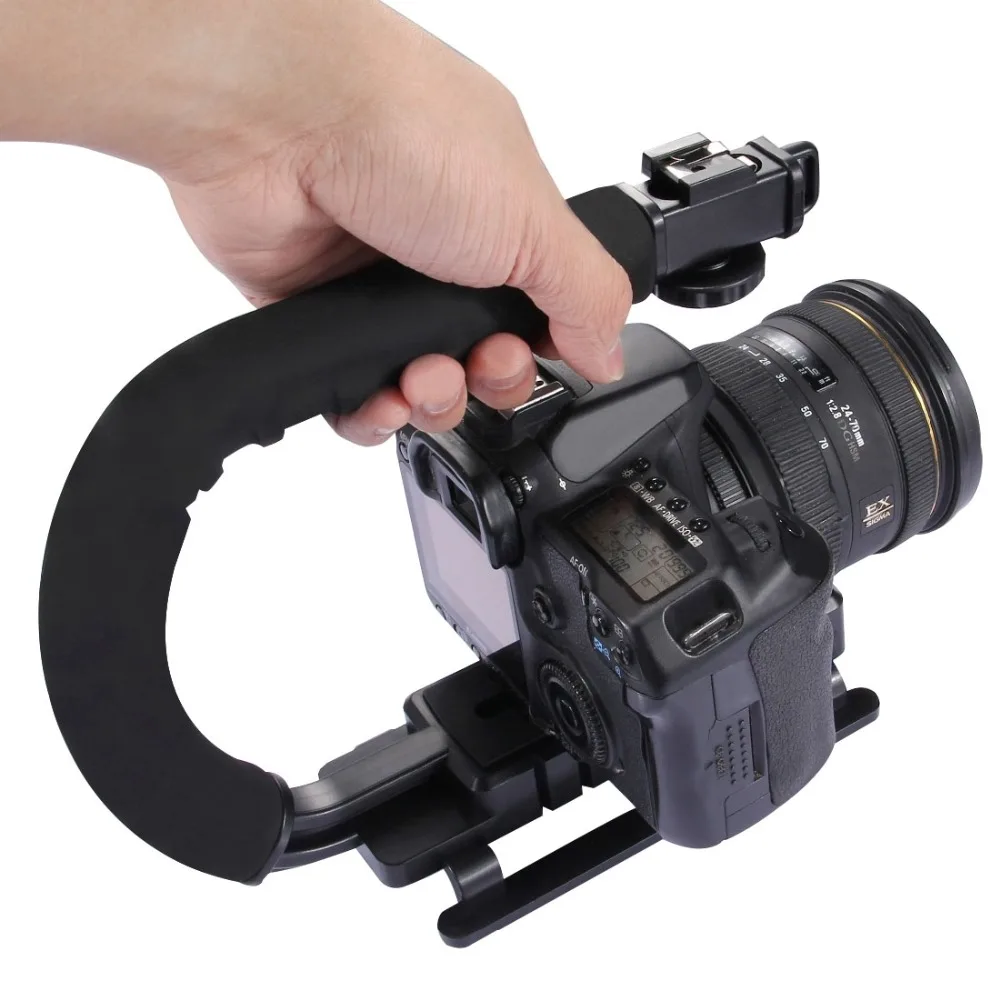 Стабилизатор PULUZ с U образным креплением для камеры|camera stabilizer|handgrip camerastabilizer for cameras