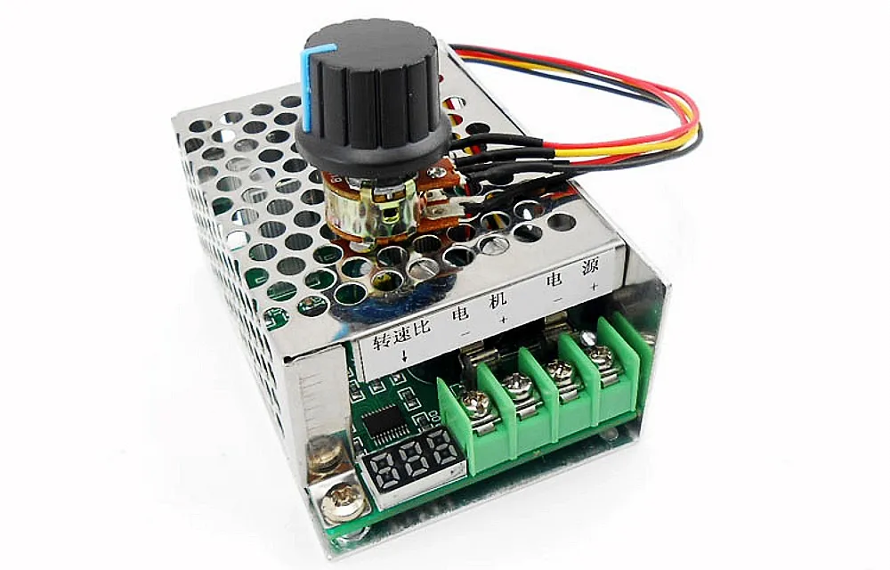 Цифровой дисплей 6 ~ 60V 12v 24v 36v 48v PWM контроллер скорости двигателя постоянного тока