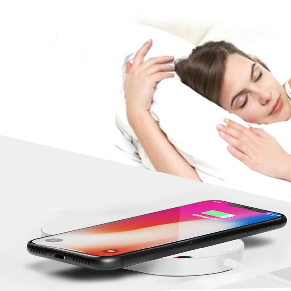 2 в 1 Беспроводное зарядное устройство для Apple Watch Air кабель быстрой зарядки iPhone X 10 8