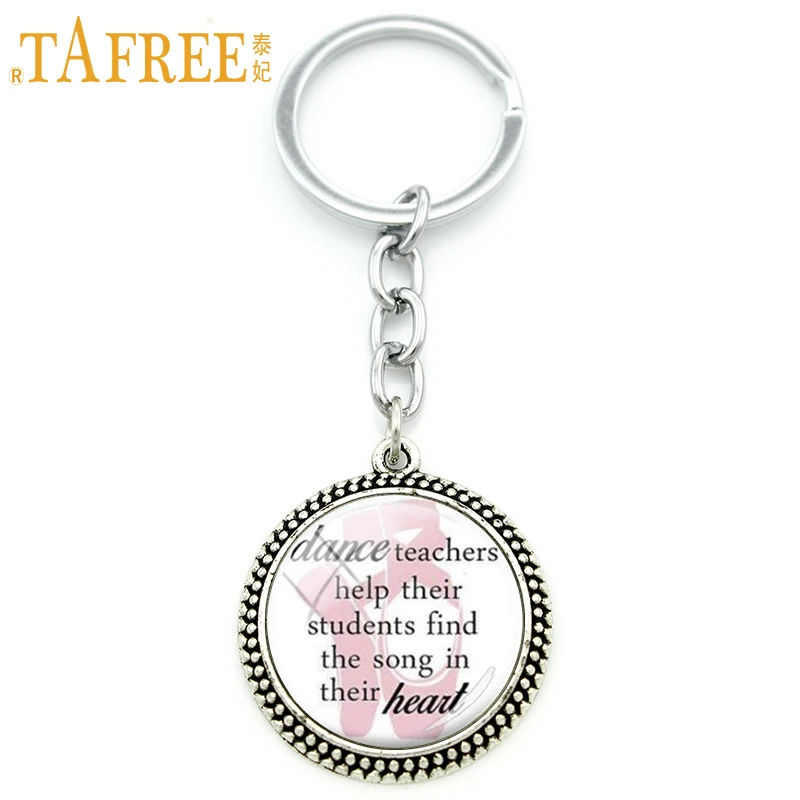 Брелок для ключей TAFREE ощущается благодарной учительнице цепочка обучения танцам
