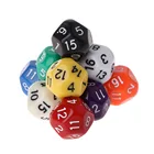 Многогранные кубики D20, 20 граней, для настольных игр Подземелья и Драконы, 10 шт.