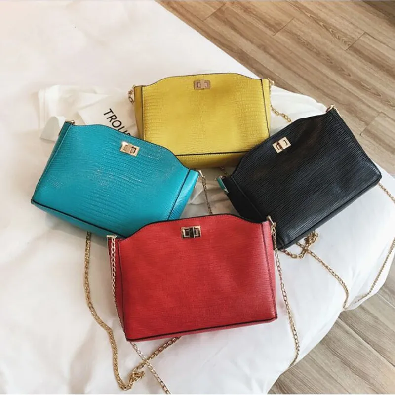 

DikizFly Chain Bag Woman Messenger Bag Luxury Handbags Women Bags Designer bolsa feminina Fashion Crossbody Bags For Women 2019