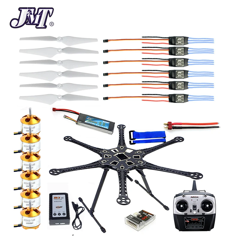 JMT HMF S550 F550 комплект рамы для гексакоптера с шасси + мотор ESC сварной QQ SUPER Control Board RX &