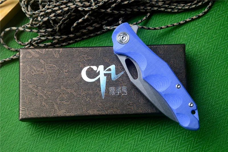CH новый нож Nighthawk складной карманный D2 лезвие черный или синий G10 рукоятка кемпинг