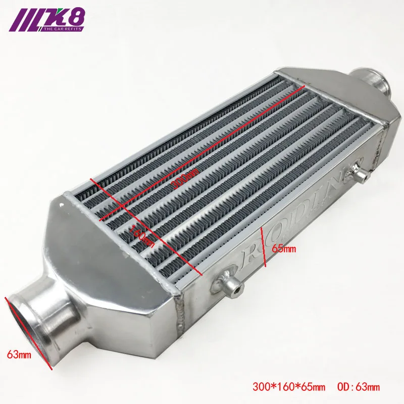 

Front Mount intercooler 300*160*65mm Universal Turbo Intercooler bar&plate OD=63mm RODIN