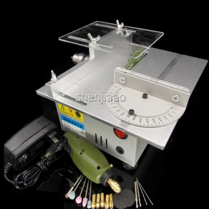 Multifunctional Mini Table Hand Saw Woodworking Lathe Spindle Electric Drill Electric Grinder Polishing Door Model Slicing Saw