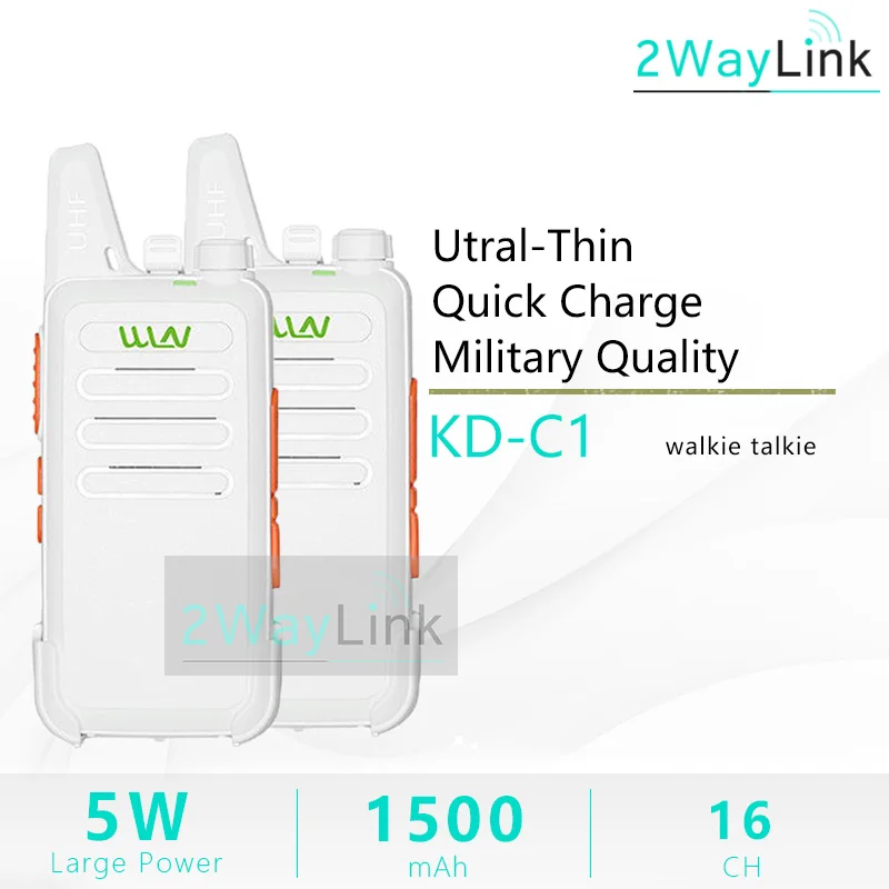 2 шт. WLN KD C1 мини радио 5 Вт иди и болтай Walkie Talkie UHF приемно рации RT22 ZT X6 удобный Ham