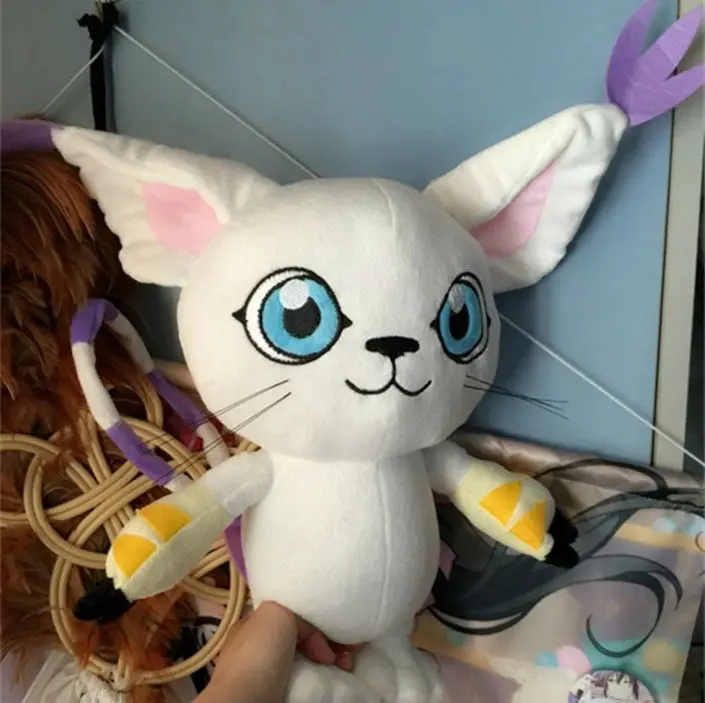 45 см Цифровой Монстр Tailmon Плюшевые игрушки Аниме дигимон Приключения фигурка